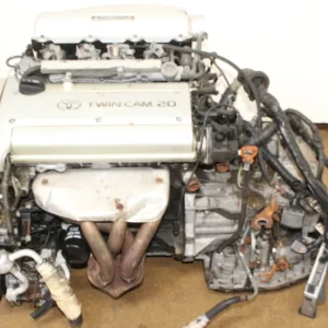 JDM Toyota Corolla Levin Motor AE11 4AGE Silver Top 1.6L Twin Cam 20 Valve Engine Automatic Transmission